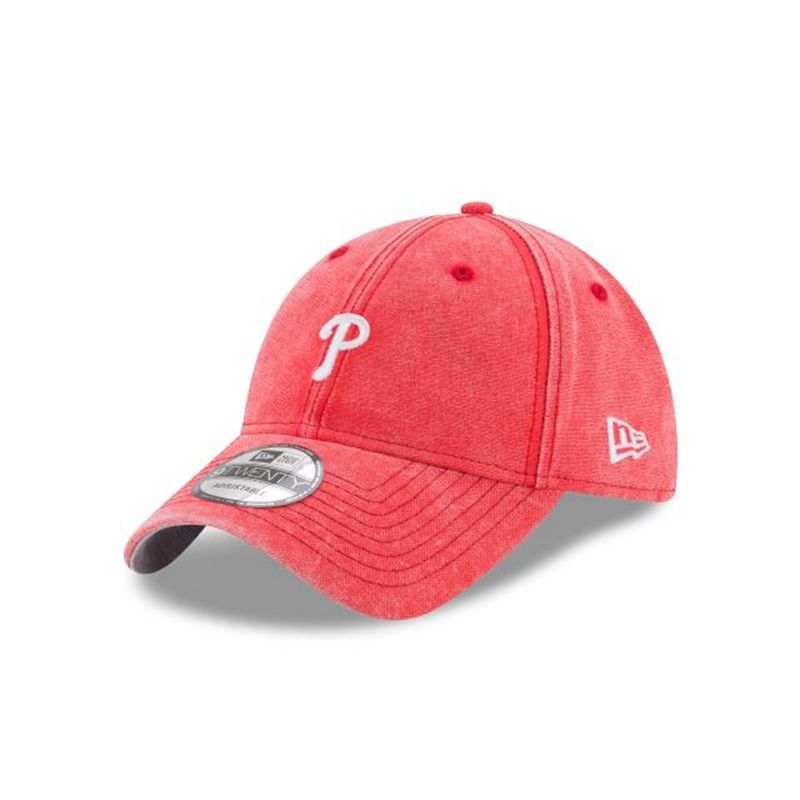 MLB Philadelphia Phillies Rugged Mini 9Twenty Adjustable (BTC1919) - Red New Era Caps